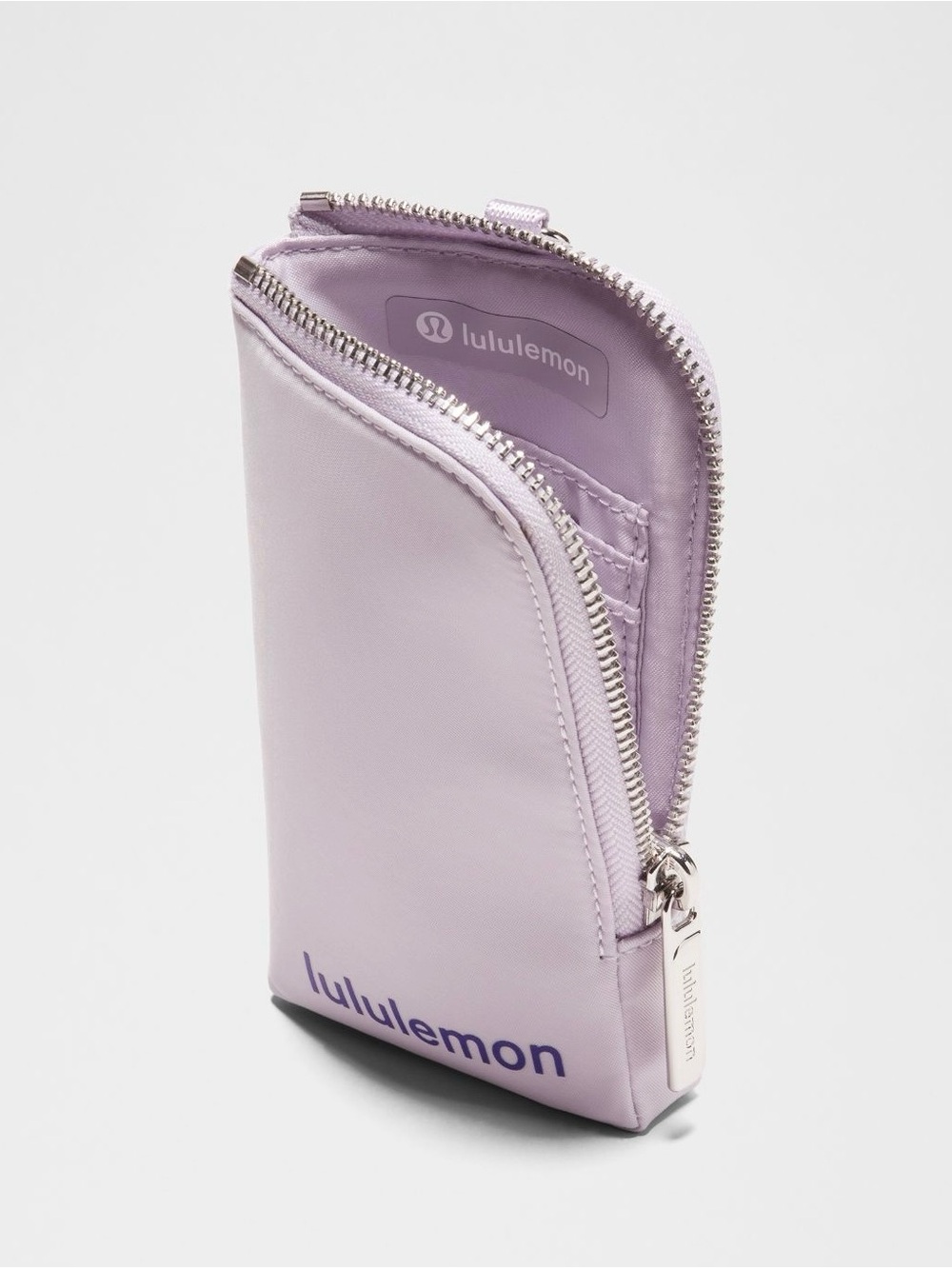 Lululemon Dual Pouch Wristlet Wallet In Faint Lavender/Riverside Blue - Picture 3 of 7